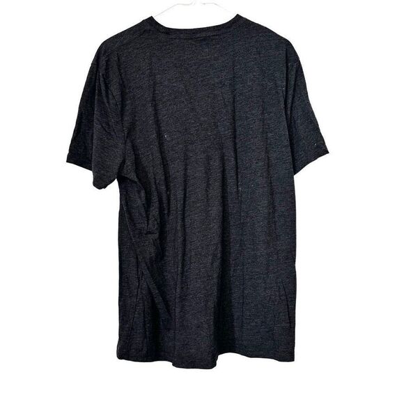 Lucky Brand Crew Neck Short Sleeve Logo Graphic Tee Heather Charcoal Large - Picture 3 of 6